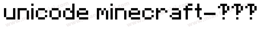 unicode minecraft字体转换
